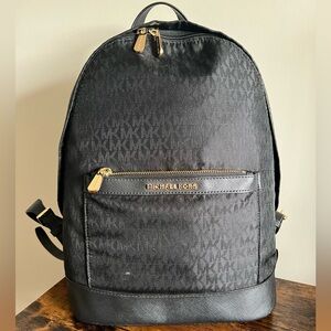 Michael Kors Black Logo Backpack